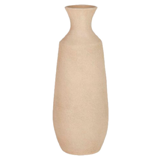 Natuurlijke Terracotta Vaas - Zandkleurig met Steenstructuur